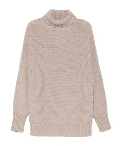 ALYSI RIBBED TURTLENECK SWEATER