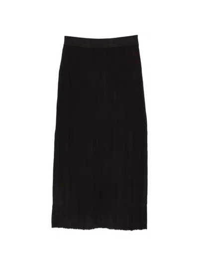 Alysi Ribbed-knit Skirt In Multi