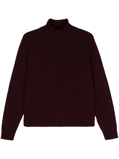 Alysi Roll-neck Jumper In Red