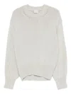 Alysi Round-neck Sweater In Gray