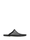 Alysi Black Mesh Slip-on Sabot In Mesh In Black
