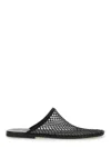 Alysi Black Mesh Slip-on Sabot In Mesh In Black