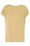 Alysi Salt Hand Silk Blouse With Buttons In Yellow