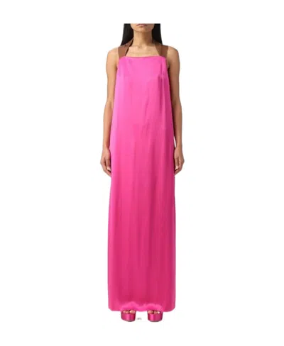 ALYSI SATIN LONG DRESS