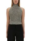 Alysi Sequined Tricot Top