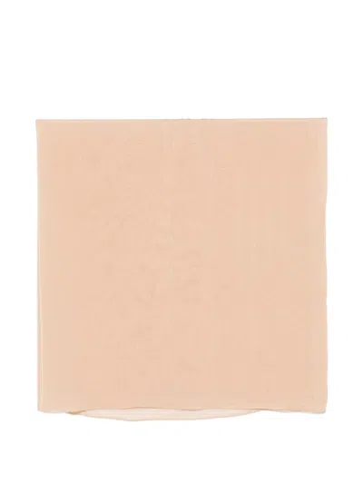 Alysi Sheer-finish Scarf In Neutral