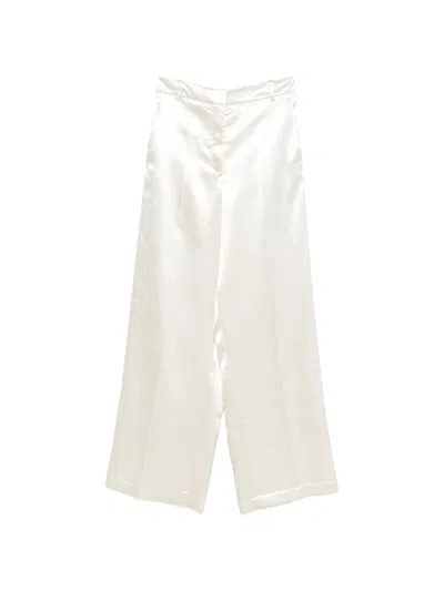 Alysi Shiny Trousers In White