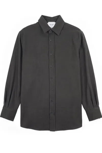Alysi - Shirt - 480620 - Dark Green In Gray