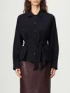 Alysi Belted Shirt In Black