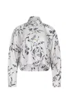 Alysi Printed Long-sleeved Shirt In White