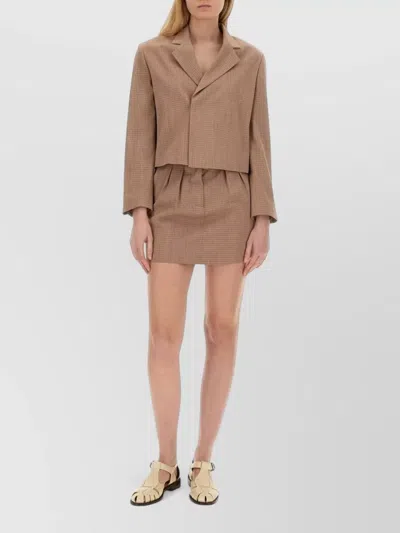 ALYSI SHORT JACKET SINGLE BREASTED NOTCHED LAPELS