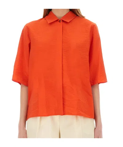 ALYSI ALYSI SHORT SLEEVED BUTTONED SHIRT