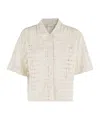 Alysi Crochet-pattern Collared Shirt