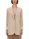 Alysi Silk Blazer In Pink