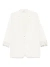Alysi Silk Blazer In White