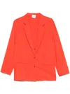 Alysi Silk Blend Single-breasted Blazer Jacket