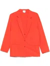 Alysi Silk Blend Single-breasted Blazer Jacket