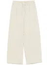 Alysi Silk Blend Trousers In Beige