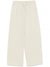 Alysi Silk Blend Trousers In Beige