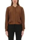Alysi Silk Bomber Jacket