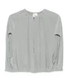 Alysi Silk Cape In Gray
