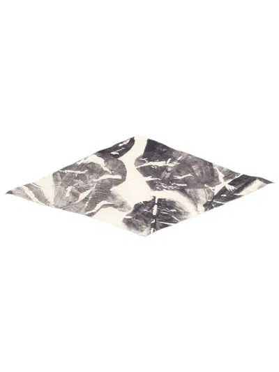 Alysi Silk Foulard Scarf Edition In Black