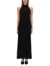 Alysi Halter-neck Maxi Dress