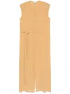 Alysi Silk Maxi Dress In Yellow