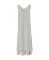 ALYSI SILK MID-LENGTH DRESS