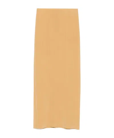 ALYSI SILK MIDI SKIRT