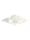 Alysi Silk Scarf In White