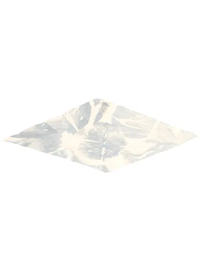 Alysi Silk Scarf In White