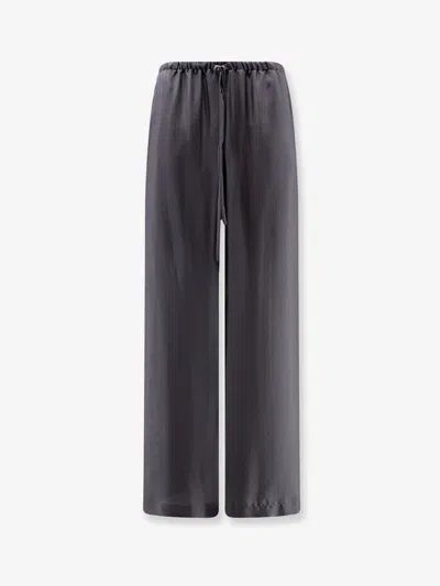 Alysi Elastic-waistband Drawstring Trousers In Gray