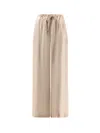 Alysi Drawstring Trousers In Neutral
