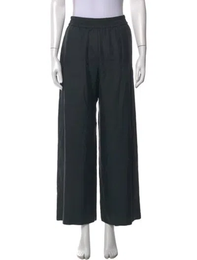 Pre-owned Alysi Silk Wide Leg Pants W/ Tags In Green