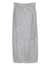 Alysi Skirts Light And Natural In Silver
