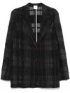 Alysi Single-breasted Blazer Jacket In Black
