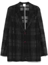 Alysi Single-breasted Blazer Jacket In Black