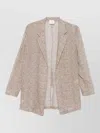 Alysi Single Breasted Blazer Jacket Dot Pattern In Neutral