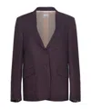 Alysi Single-breasted Blazer In Purple