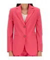 Alysi Single-breasted Buttoned Blazer In Pink