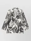 Alysi Single Breasted Jacket All Over Print In Multi
