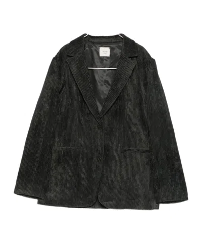 Alysi Single-breasted Jacket In Black