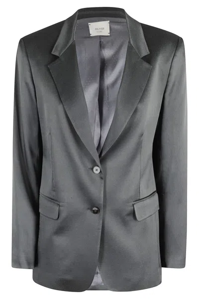 ALYSI SINGLE-BREASTED TAILORED BLAZER WITH NOTCHED LAPEL