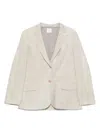 Alysi Single-breasted Jacket In Neutral