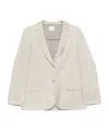 Alysi Single-breasted Jacket In White