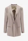 Alysi Single-breasted Shawl-lapel Blazer In Multi