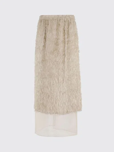 ALYSI SKIRT ALYSI WOMAN COLOR BROWN,H67987032