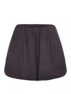 Alysi Plaid Pattern Skirt In Gray