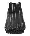 Alysi Sleeveless Crew Neck Vest In Black